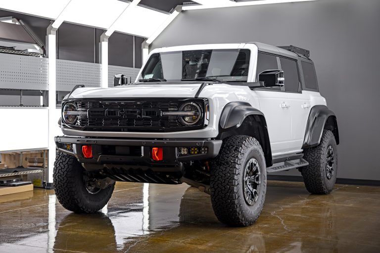 White Ford Bronco Raptor – XPEL Ultimate Plus PPF, Ceramic Coating and nano-ceramic window tint