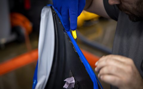 Satin Wave Blue Model S - Full vehicle color-change vinyl wrap and matte ceramic coating