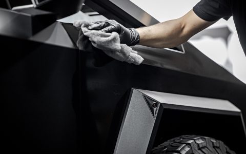 Matte Black Cybertruck - PURE Frozen Black Colored PPF and matte ceramic coating