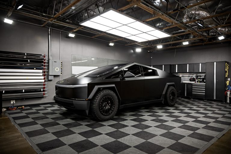 Matte Black Cybertruck – PURE Frozen Black Colored PPF and matte ceramic coating