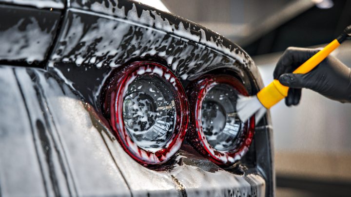 Grey Ferrari 812 Superfast - Full carbon fiber engine bay trim upgrades and Ceramic Coating