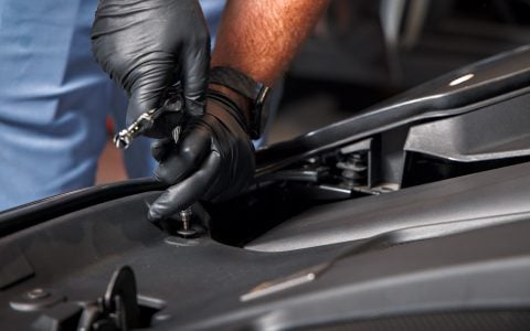 Grey Ferrari 812 Superfast - Full carbon fiber engine bay trim upgrades and Ceramic Coating
