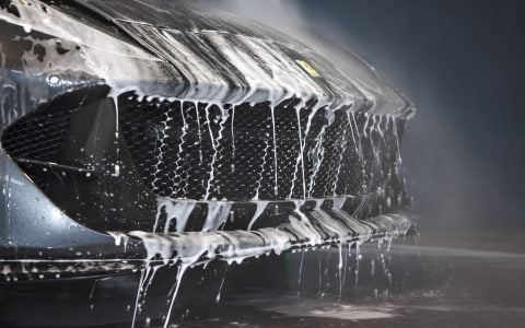 Grey Ferrari 812 Superfast - Full carbon fiber engine bay trim upgrades and Ceramic Coating