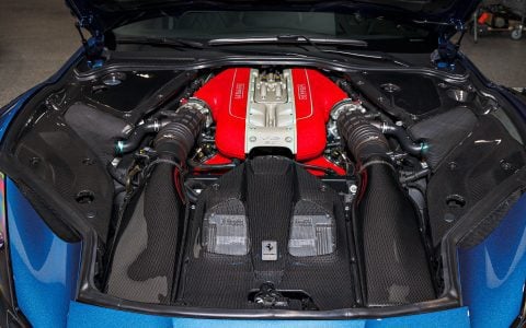 Blue Ferrari 812 Superfast - Full carbon fiber engine bay trim upgrades and Ceramic Coating 10 Blue Ferrari 812 Superfast - Full carbon fiber engine bay trim upgrades and Ceramic Coating