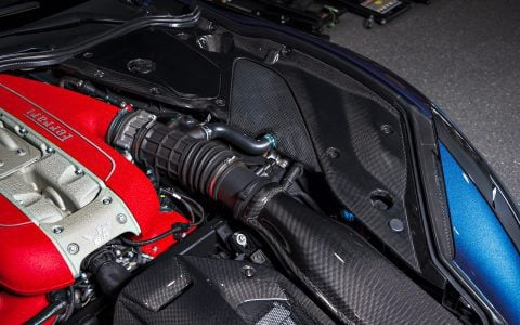 Blue Ferrari 812 Superfast - Full carbon fiber engine bay trim upgrades and Ceramic Coating 12 Blue Ferrari 812 Superfast - Full carbon fiber engine bay trim upgrades and Ceramic Coating