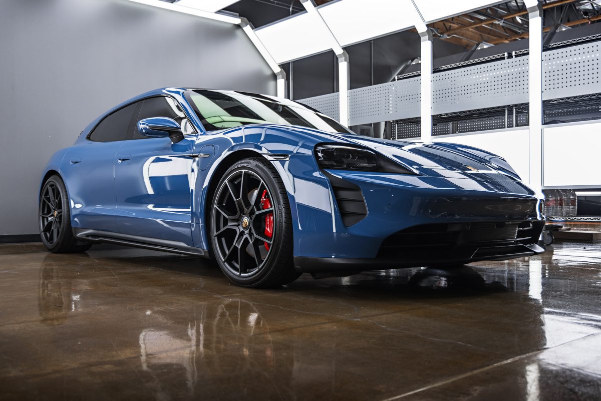 Porsche Taycan GTS Sport Turismo - Multi-stage paint correction, PPF and Ceramic Coating