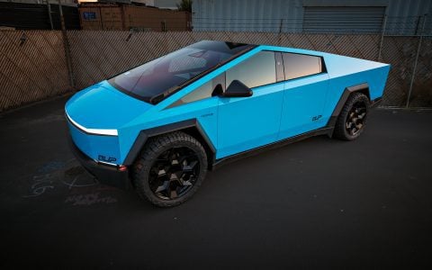 Sky Blue Cybertruck - Full vehicle FlexiShield Colored PPF 11 Sky Blue Cybertruck - Full vehicle FlexiShield Colored PPF