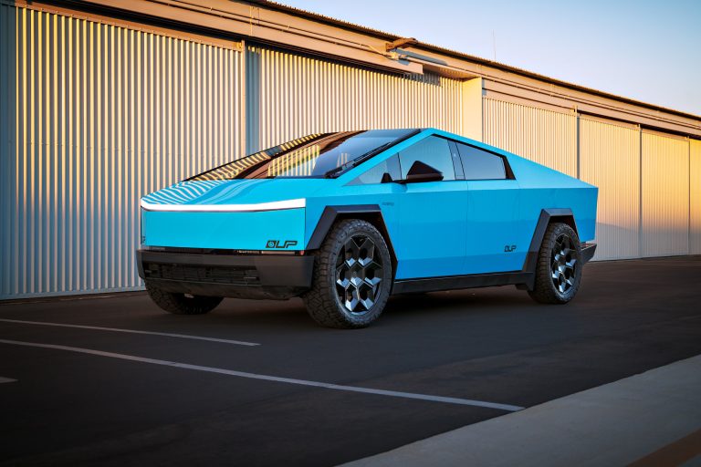 Sky Blue Cybertruck – Full vehicle FlexiShield Colored PPF