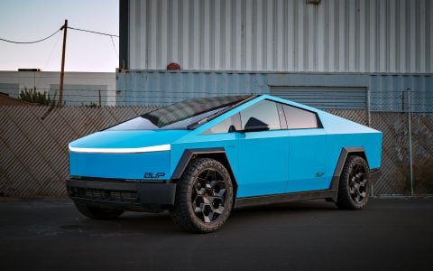 Sky Blue Cybertruck - Full vehicle FlexiShield Colored PPF 4 Sky Blue Cybertruck - Full vehicle FlexiShield Colored PPF