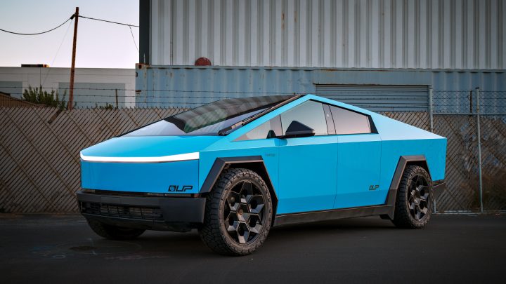 Sky Blue Cybertruck - Full vehicle FlexiShield Colored PPF