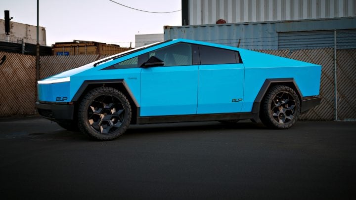 Sky Blue Cybertruck - Full vehicle FlexiShield Colored PPF