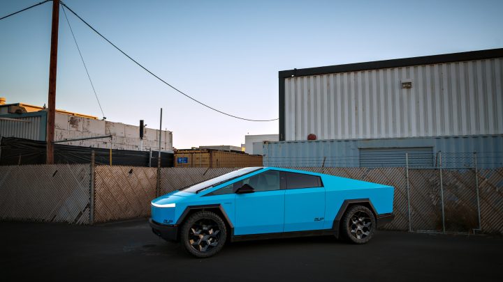 Sky Blue Cybertruck - Full vehicle FlexiShield Colored PPF