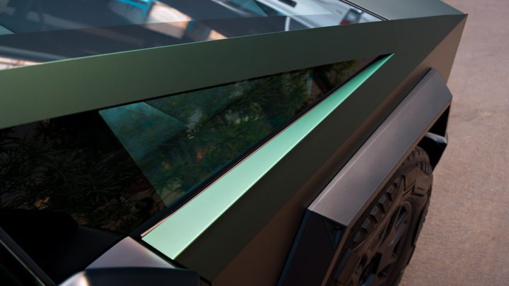 Satin Forest Green Cybertruck - PURE Colored PPF and Full vehicle matte ceramic coating