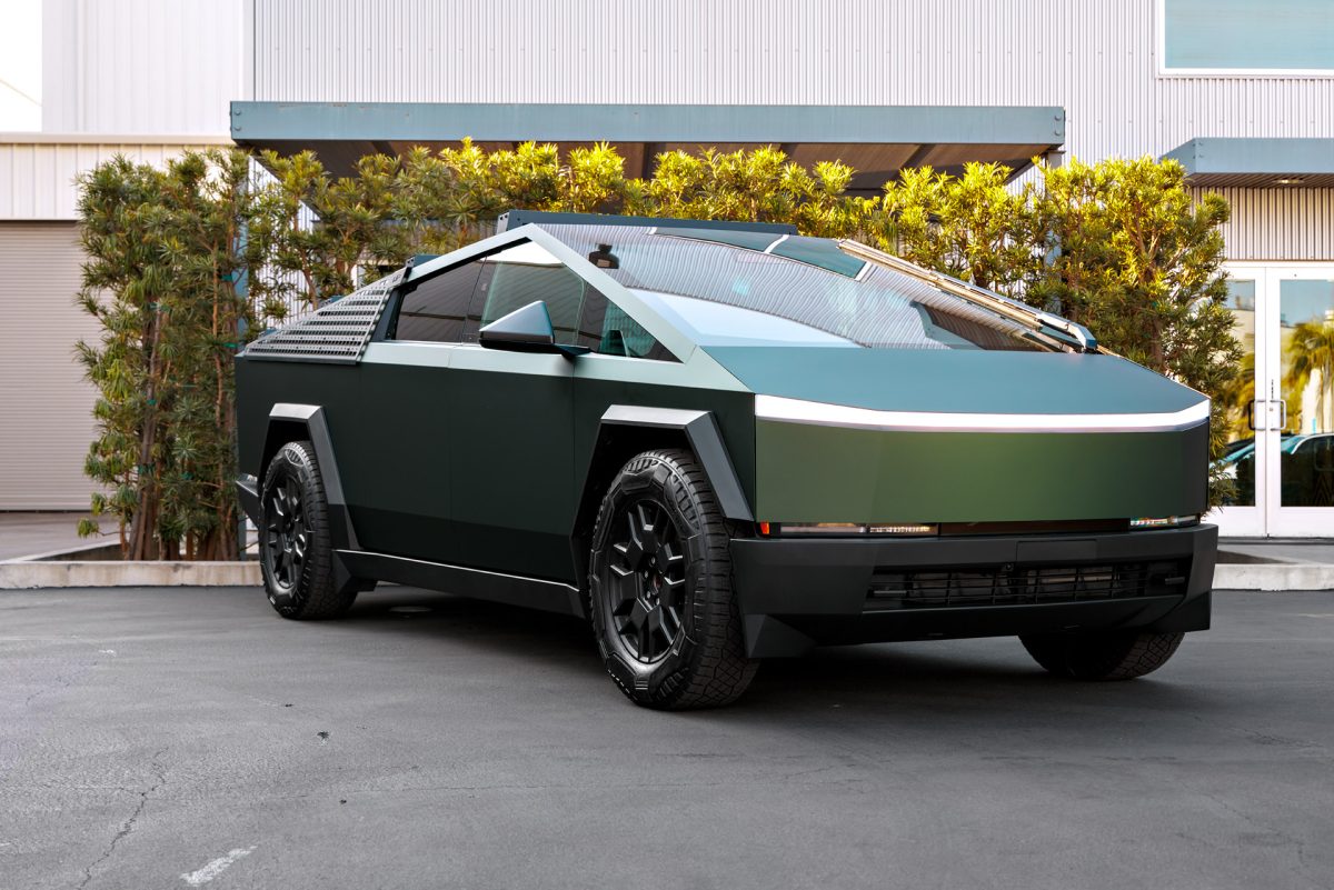 Satin Forest Green Cybertruck - PURE Colored PPF and Full vehicle matte ceramic coating