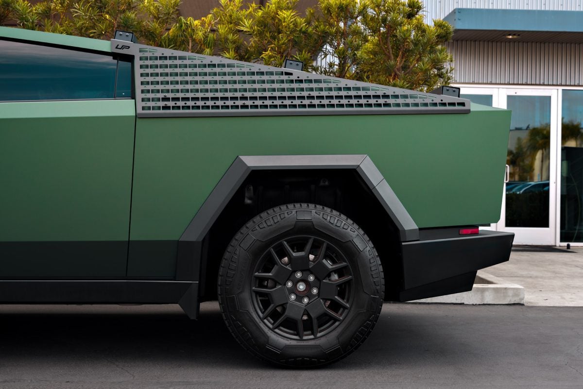 Satin Forest Green Cybertruck - PURE Colored PPF and Full vehicle matte ceramic coating