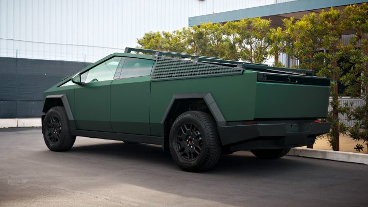 Satin Forest Green Cybertruck - PURE Colored PPF and Full vehicle matte ceramic coating