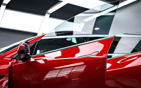 Ultra Red Juniper Model Y - PPF, nano-ceramic window tint and ceramic coating