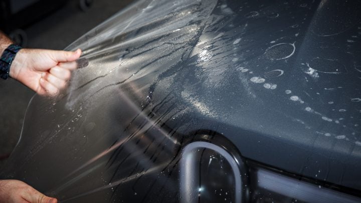 Stealth Rivian Gen2 R1S - XPEL Stealth PPF and Emblem blackout replacement