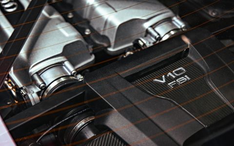 Honda NSX / Audi R8 Duo - XPEL Ultimate Plus PPF on front carbon fiber lip