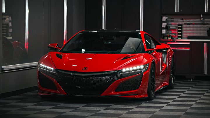 Honda NSX / Audi R8 Duo - XPEL Ultimate Plus PPF on front carbon fiber lip