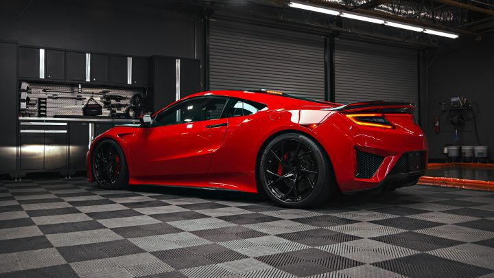 Honda NSX / Audi R8 Duo - XPEL Ultimate Plus PPF on front carbon fiber lip