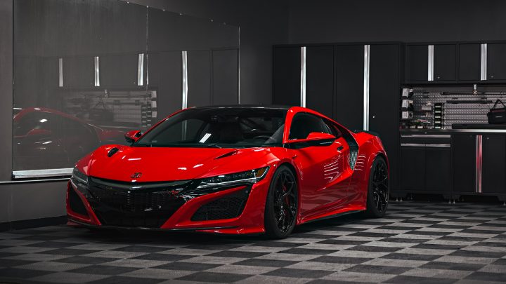 Honda NSX / Audi R8 Duo - XPEL Ultimate Plus PPF on front carbon fiber lip