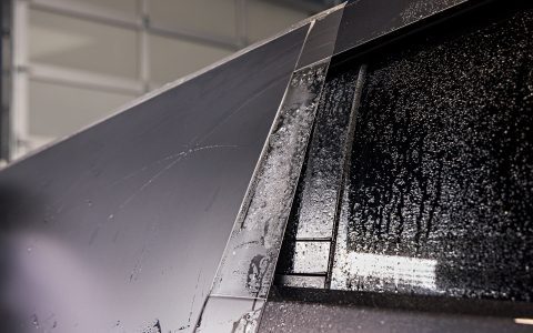 Smoked PPF Cybertruck - Nano-ceramic window tint and XPEL Stealth PPF