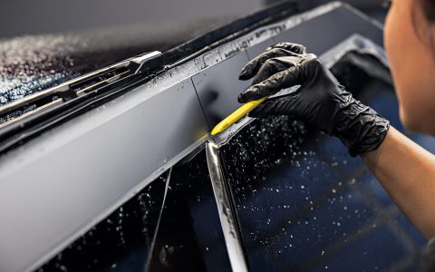 Smoked PPF Cybertruck - Nano-ceramic window tint and XPEL Stealth PPF