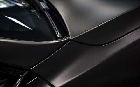 Satin Black Model S - Full vehicle color-change vinyl wrap, Window tint and Emblem blackout 8 Satin Black Model S - Full vehicle color-change vinyl wrap, Window tint and Emblem blackout