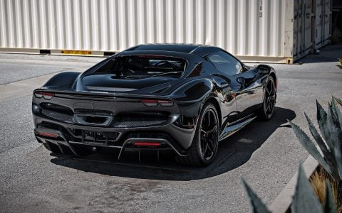 Black Ferrari 296 GTB - XPEL Ultimate Plus PPF and Nano-ceramic window tint