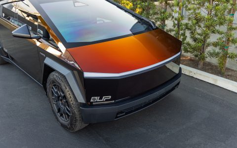 Assassin Red Cybertruck - Full vehicle FlexiShield Colored PPF and Nano-ceramic window tintAssassin Red Cybertruck - Full vehicle FlexiShield Colored PPF and Nano-ceramic window tint