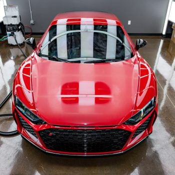 Red Audi R8 V10 - Paint correction, PPF, Windshield protection and More