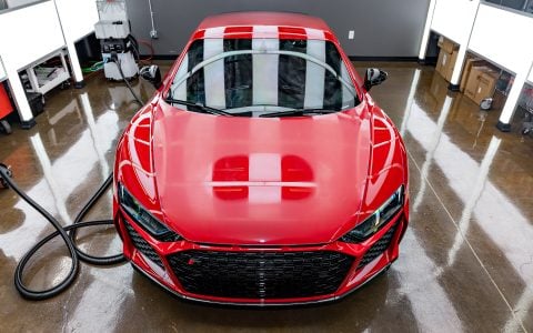 Red Audi R8 V10 - Paint correction, PPF, Windshield protection and More