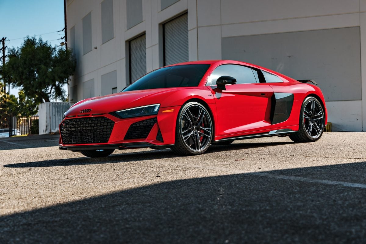 Red Audi R8 V10 – Paint correction, PPF, Windshield protection and More