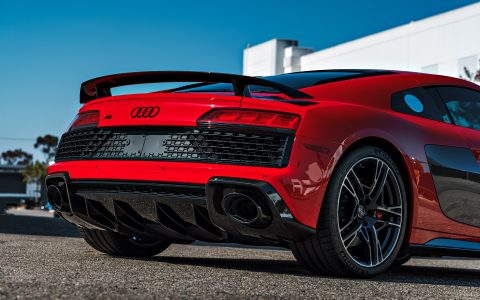 Red Audi R8 V10 - Paint correction, PPF, Windshield protection and More