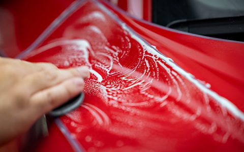 Red Audi R8 V10 - Paint correction, PPF, Windshield protection and More