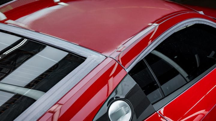 Red Audi R8 V10 - Paint correction, PPF, Windshield protection and More