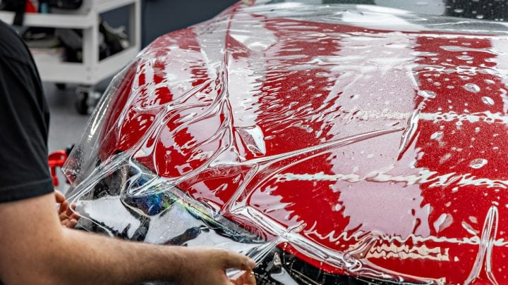 Red Audi R8 V10 - Paint correction, PPF, Windshield protection and More