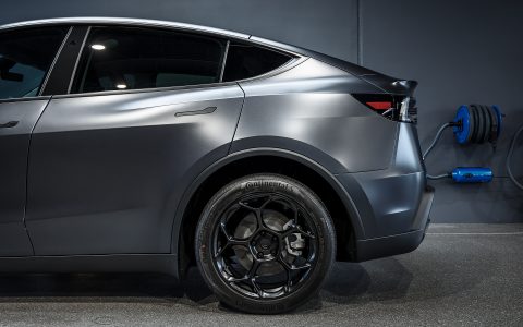 Stealth Gray Tesla Model Y Juniper - XPEL Stealth PPF and Nano-ceramic window tint