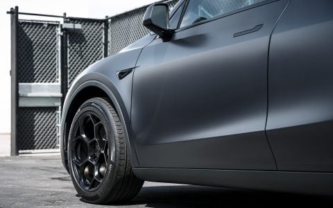 Stealth Gray Tesla Model Y Juniper - XPEL Stealth PPF and Nano-ceramic window tint