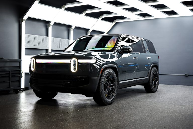 Storm Blue Rivian R1S Quad Motor Full Protection: PPF, Ceramic Coating & Nano-Ceramic Window Tint