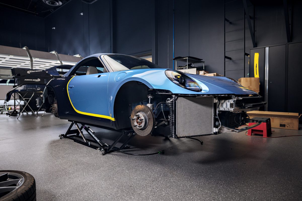 Porsche 911 Carrera 4S - Full vehicle color-change vinyl wrap, ceramic coating, paint machine polishing and more