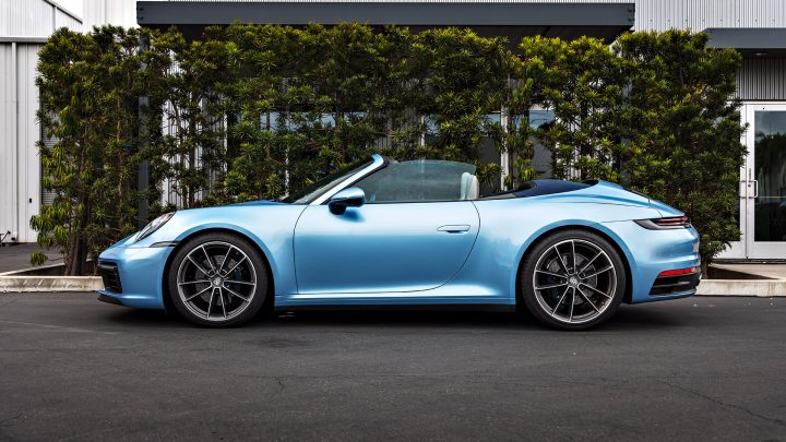 Porsche 911 Carrera 4S - Full vehicle color-change vinyl wrap, ceramic coating, paint machine polishing and more