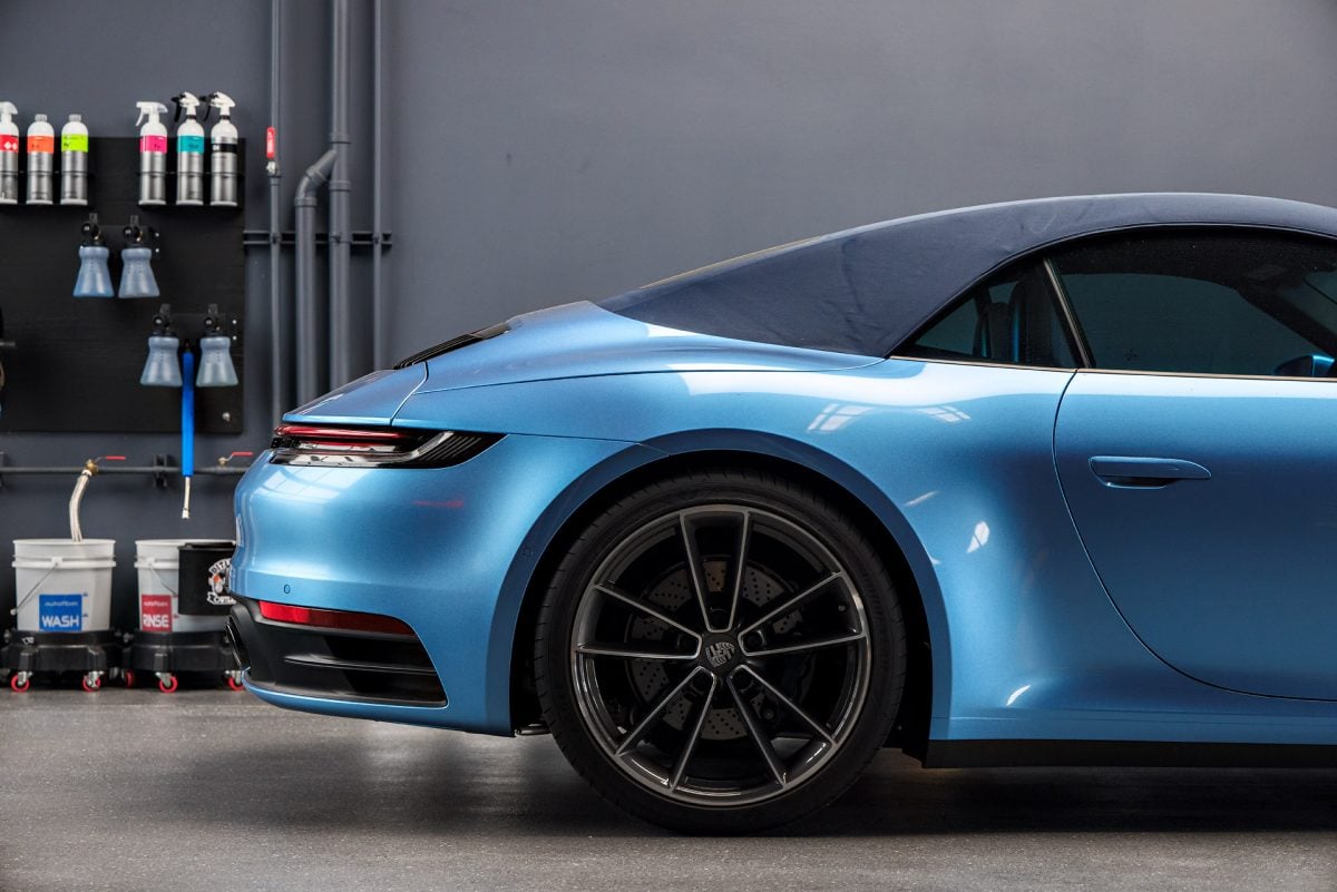 Porsche 911 Carrera 4S - Full vehicle color-change vinyl wrap, ceramic coating, paint machine polishing and more