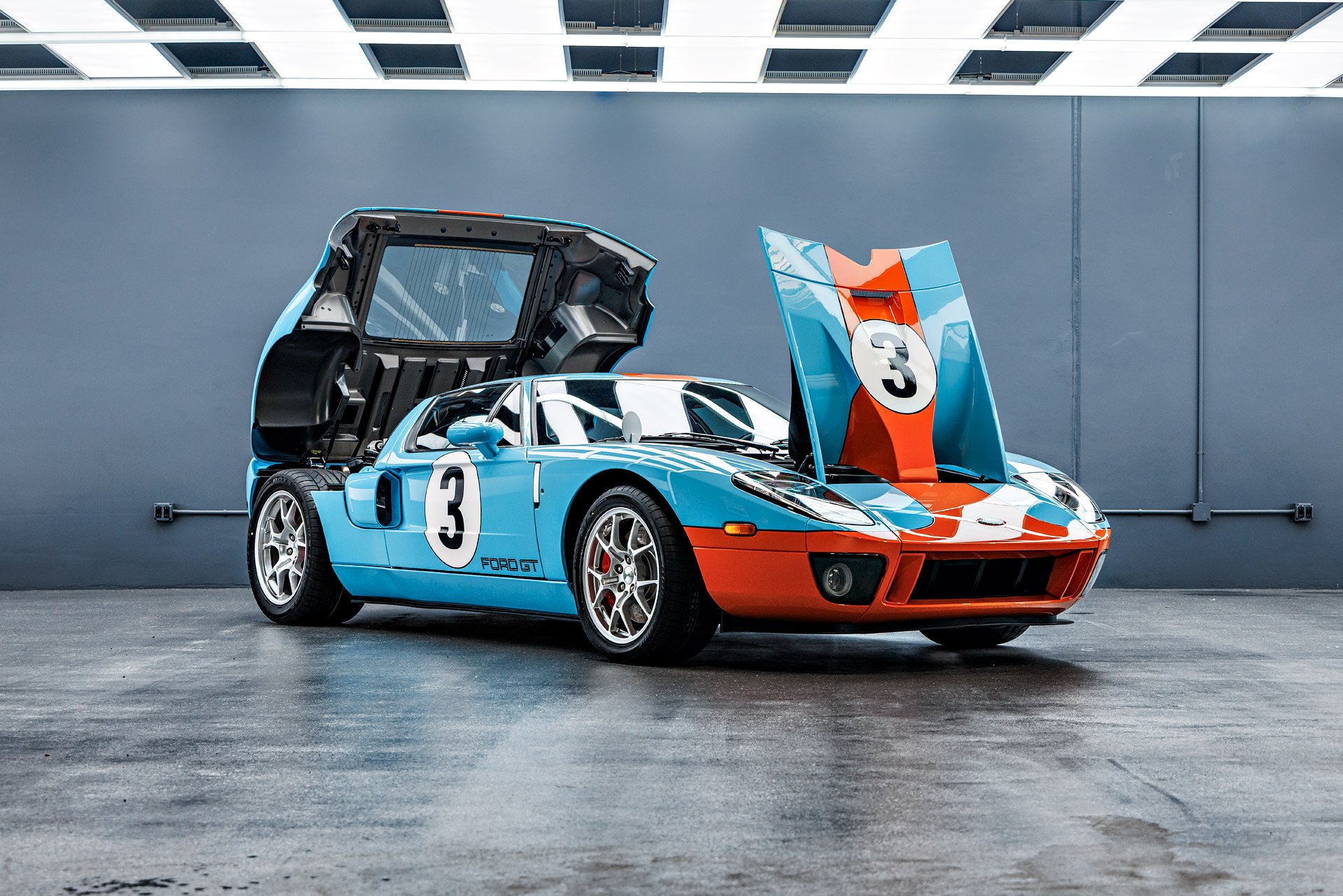 2006 Ford GT Heritage – XPEL Ultimate Plus PPF, interior & exterior concours detailing, Full vehicle paint machine polishing