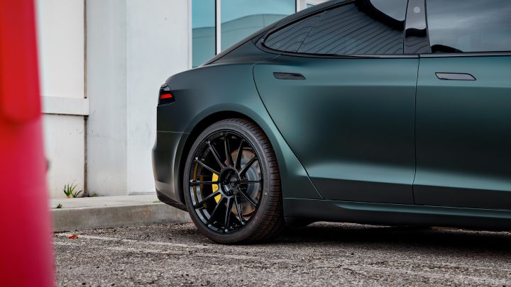 Dark Sage 2026 Tesla Model S - Full vehicle color-change vinyl, Ceramic Coating And More