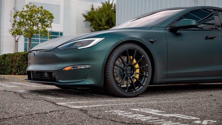 Dark Sage 2026 Tesla Model S - Full vehicle color-change vinyl, Ceramic Coating And More
