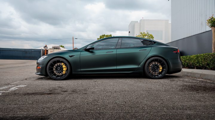 Dark Sage 2026 Tesla Model S - Full vehicle color-change vinyl, Ceramic Coating And More