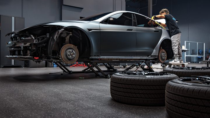 Dark Sage 2026 Tesla Model S - Full vehicle color-change vinyl, Ceramic Coating And More