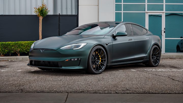 Dark Sage 2026 Tesla Model S - Full vehicle color-change vinyl, Ceramic Coating And More